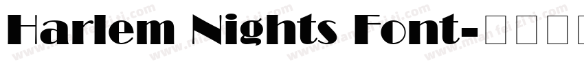 Harlem Nights Font字体转换